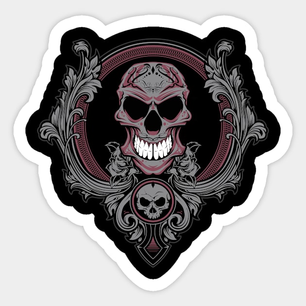 Skull Symbol Sticker by viSionDesign